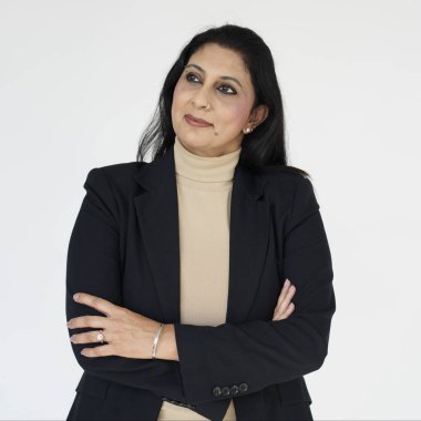 Hint iş kadını gülümseyen