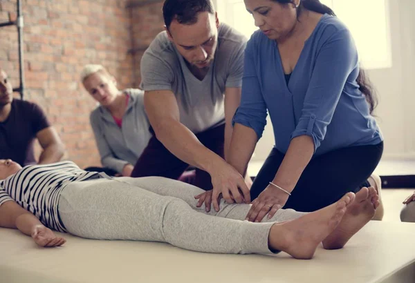 People during Massage Training — Stock Photo, Image