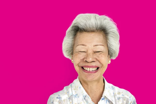 Senior Mujer alegre — Foto de Stock