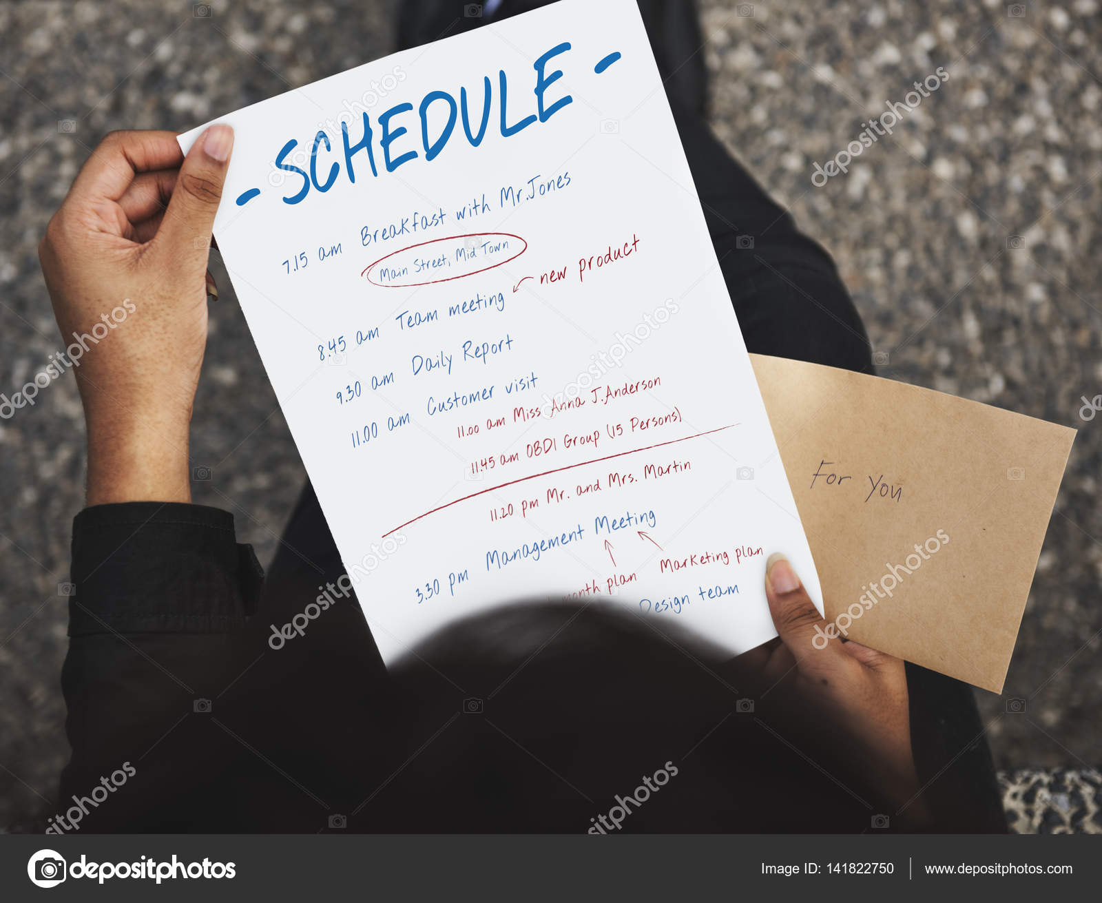 Person holding Schedule Daily Planner — Stock Photo © Rawpixel 141822750