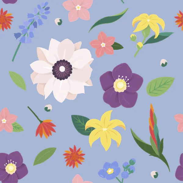 Schönes florales Muster — Stockvektor
