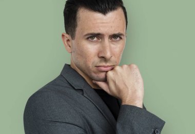Handsome confident businessman