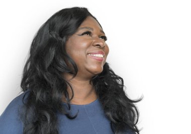 mutlu Afrika kadının