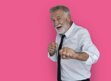 Üst düzey işadamı eğlenceli mücadele