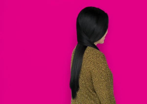 Ázsiai nő hátsó nézet koncepció — Stock Fotó