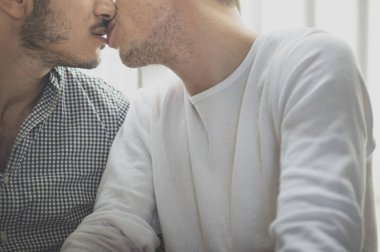 öpüşme Erkekler Gay Couple 
