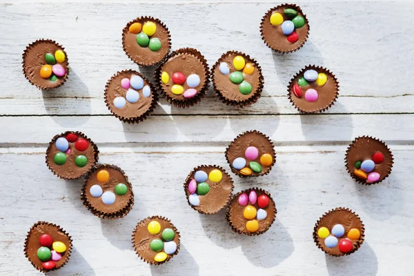 Bolos de chocolate Muffins — Fotografia de Stock