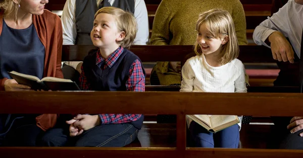 Religious people in Church — Stock Photo, Image
