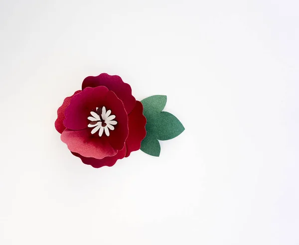 Ręcznie robione kwiat na powitanie karta — Zdjęcie stockowe