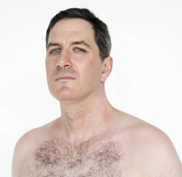 Adam çıplak göğüs ile — Stok fotoğraf