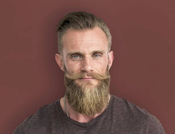 Bearded Hipster Man — Stock Photo, Image