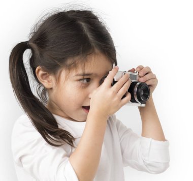 Kız alma fotoğraf ile fotoğraf makinesi