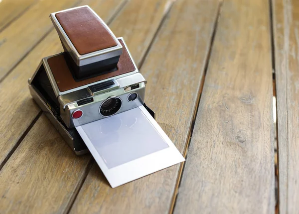 Vintage retro instant photo camera