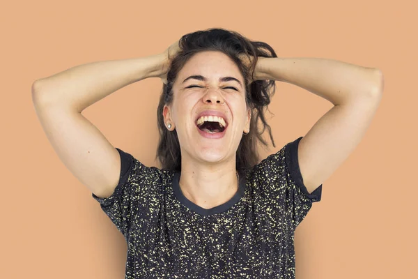 Mujer atractiva en el estudio —  Fotos de Stock