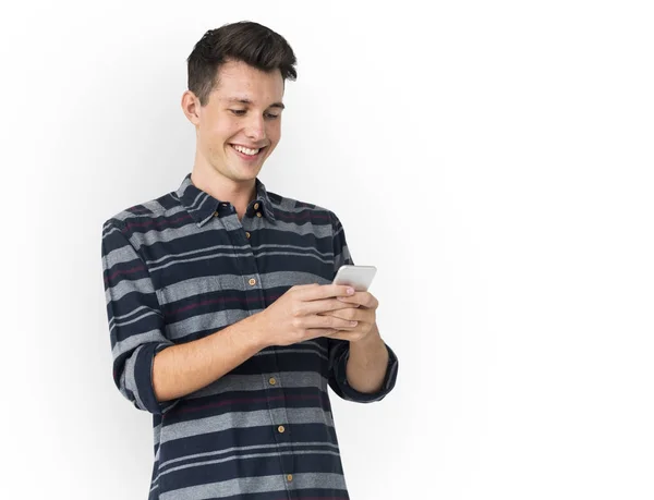 Man using smartphone — Stock Photo, Image