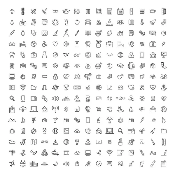 Počítačové ikony a emblémy — Stockový vektor