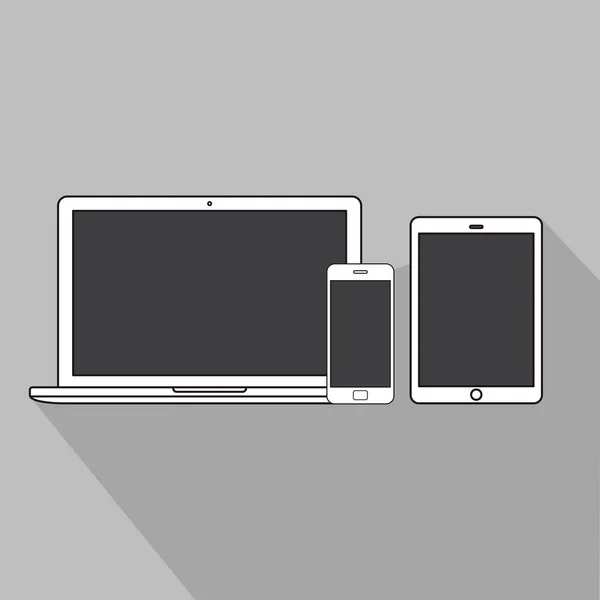 Elektronische digitale apparaten — Stockvector