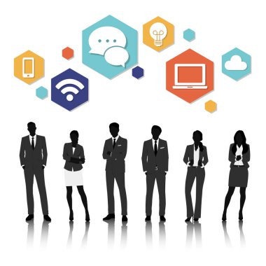 İş İnsanları Siluetleri 