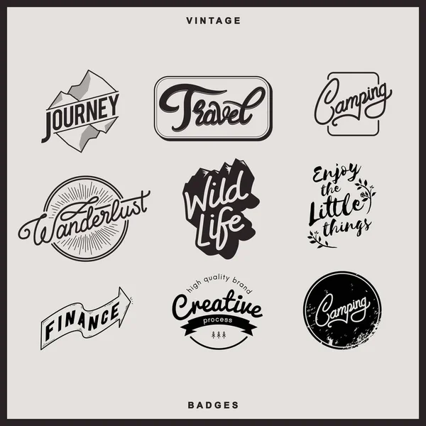 Badge logo creativo — Vettoriale Stock