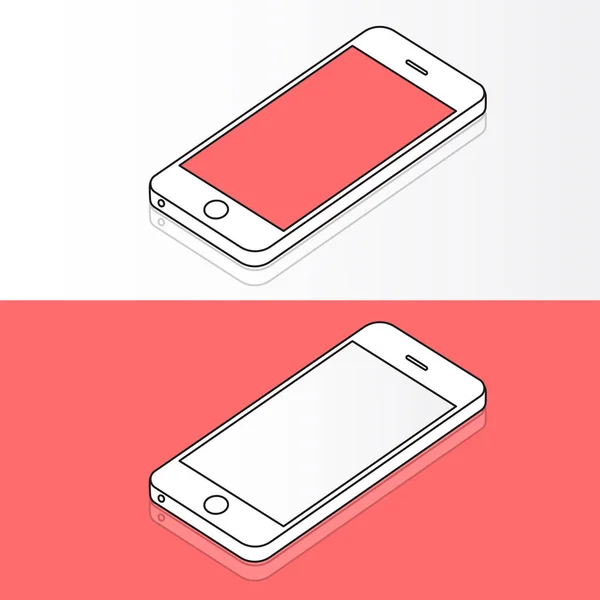 Téléphones mobiles graphiques — Image vectorielle