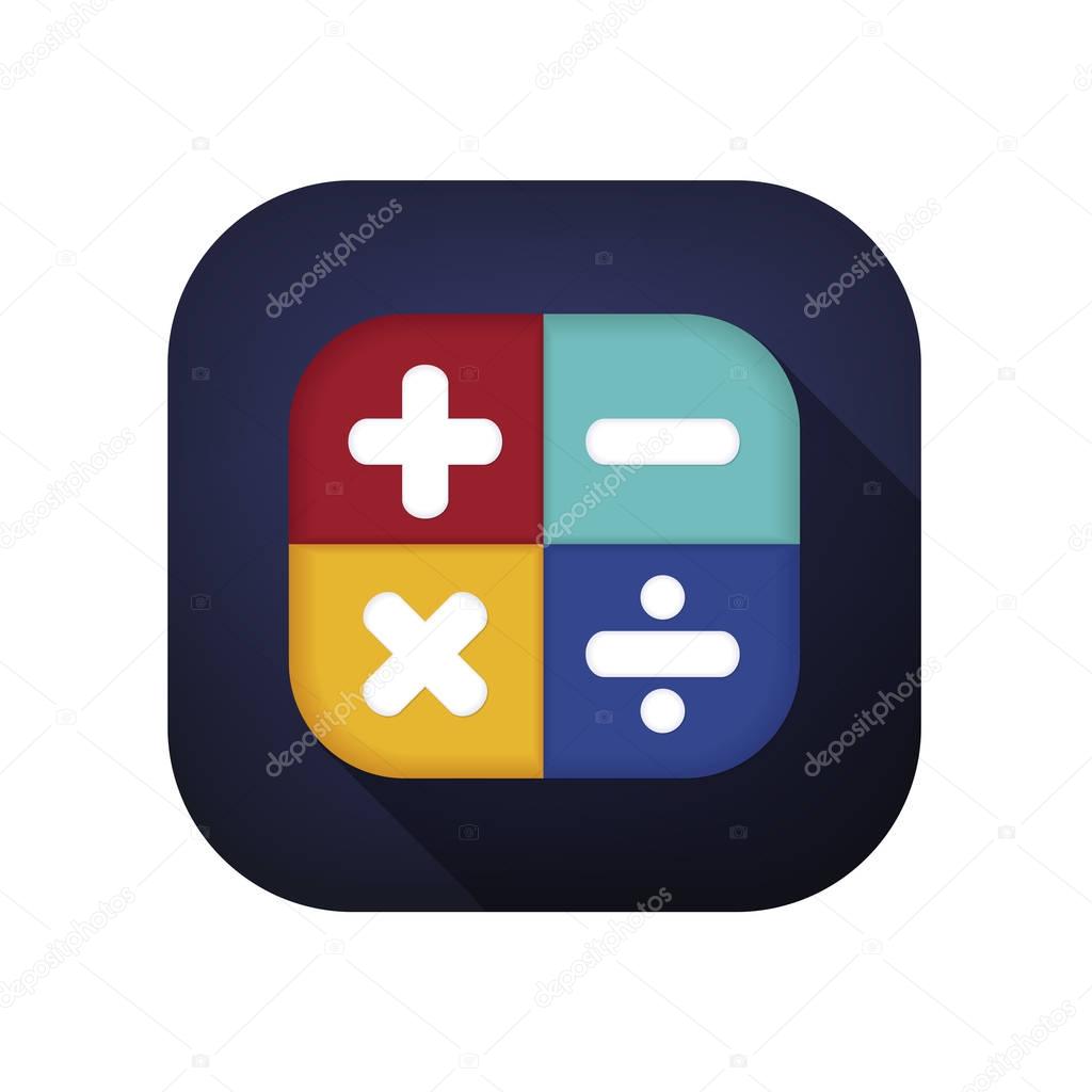 colorful Calculator button icon