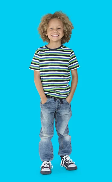 Stylový malý chlapec — Stock fotografie