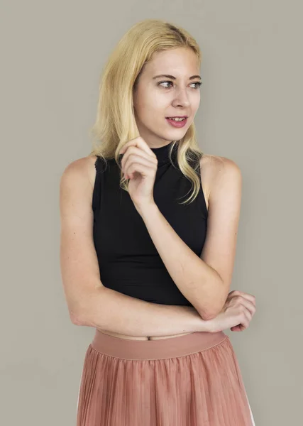 Schöne Blonde Frau — Stockfoto