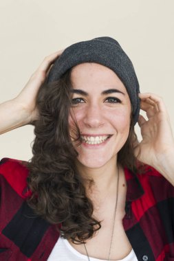 stüdyoda Kafkas kadın