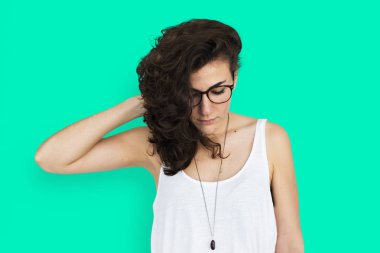 stüdyoda Kafkas kadın