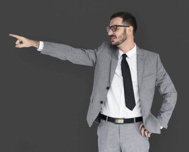 iş adamı işaret parmağı