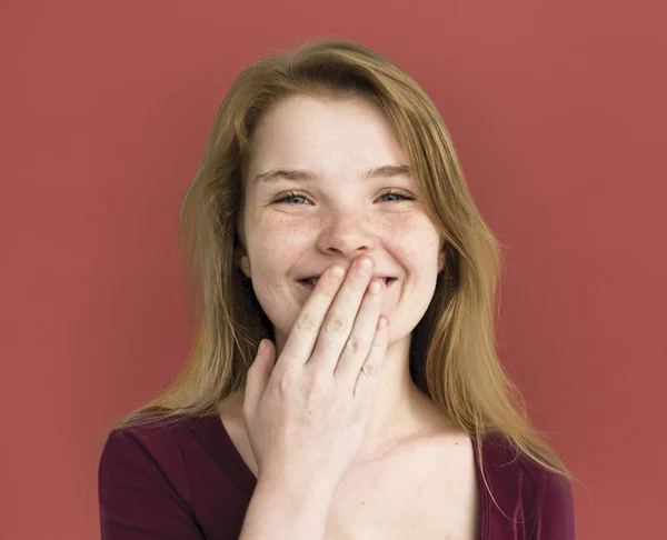 Jeune femme dans le studio — Photo