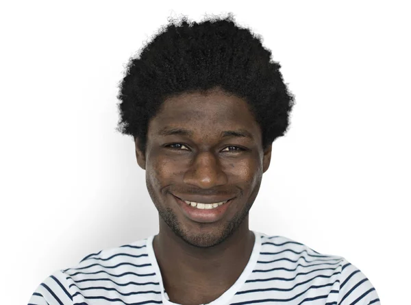 Afro-amerikai férfi arcát — Stock Fotó