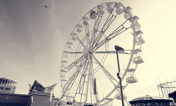 Roda gigante no parque de diversões — Fotografia de Stock