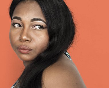 Afrikalı kadın yüzü