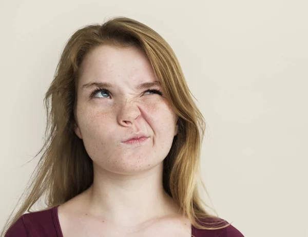 Young woman in the studio — Stock Photo, Image