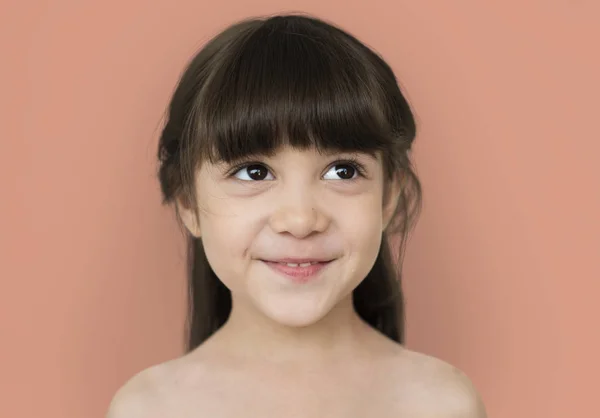 Cute little dziewczyna twarz — Zdjęcie stockowe