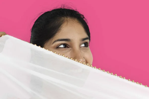 Indian woman in the studio — Stock Photo, Image