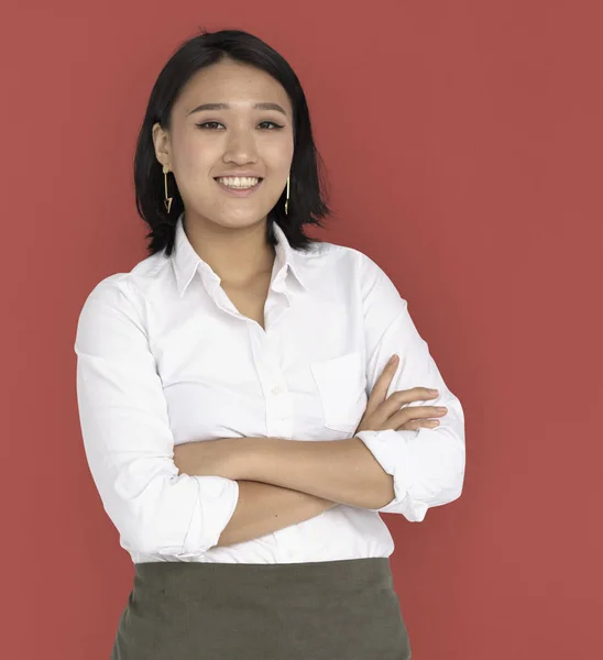 Asiática mujer de negocios sonriendo —  Fotos de Stock