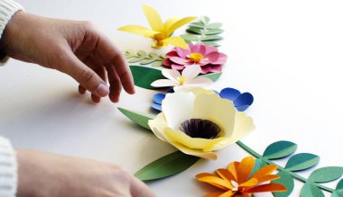 güzel el yapımı çiçekler