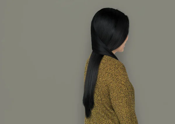 लांब केस असलेली स्त्री — स्टॉक फोटो, इमेज