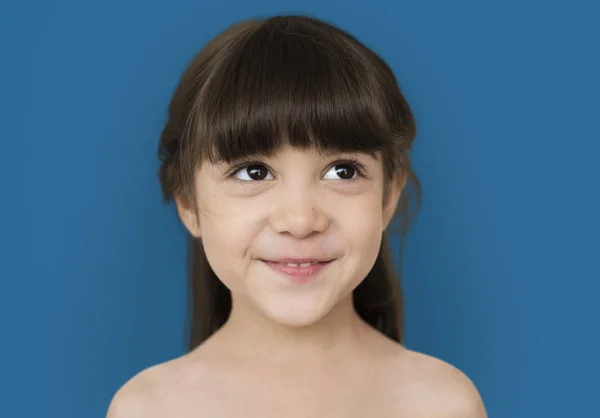 Милое лицо маленькой девочки — стоковое фото