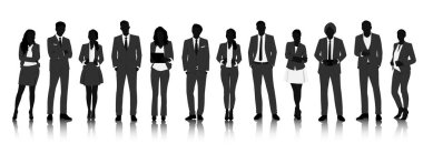 İş İnsanları Siluetleri