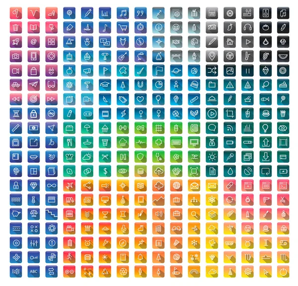 Icônes d'application graphique — Image vectorielle