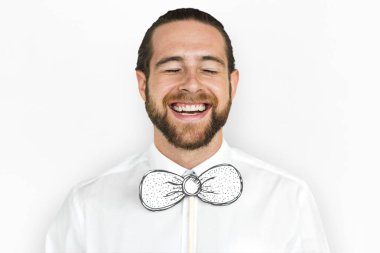 Neşeli sakallı adam