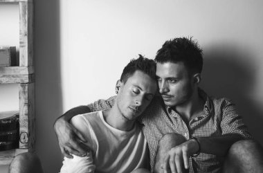 Erkekler Gay Couple birlikte