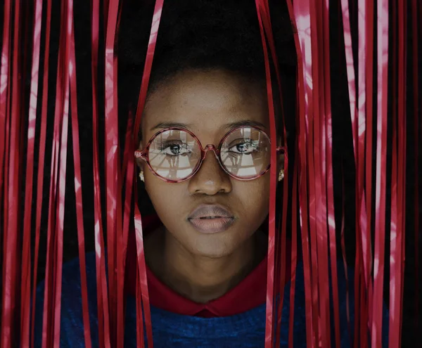 Donna afro-americana in studio — Foto Stock