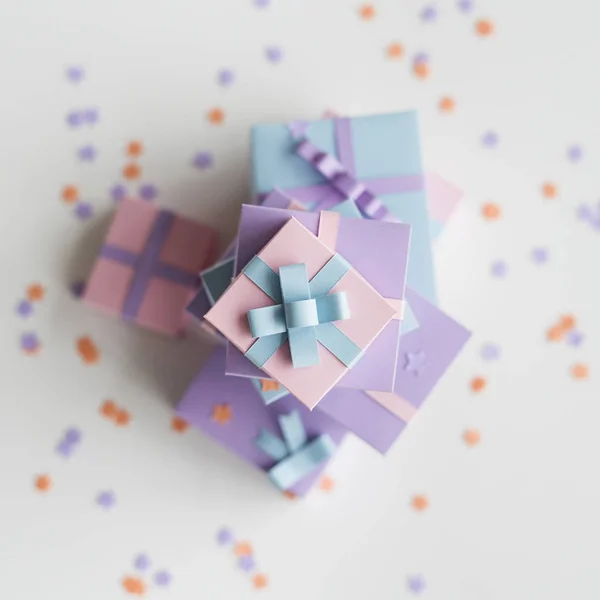 Holiday Gifts with bows — Stock Photo, Image