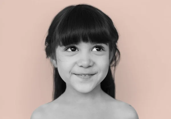 Adorable little girl in studio — Stock Photo, Image