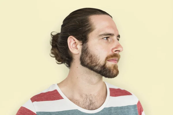 Vidám szakállas férfi — Stock Fotó