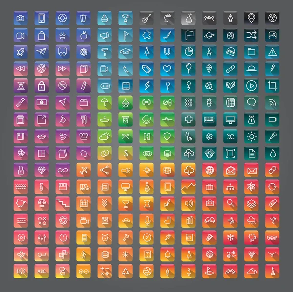 다채로운 응용 프로그램 아이콘 — 스톡 사진